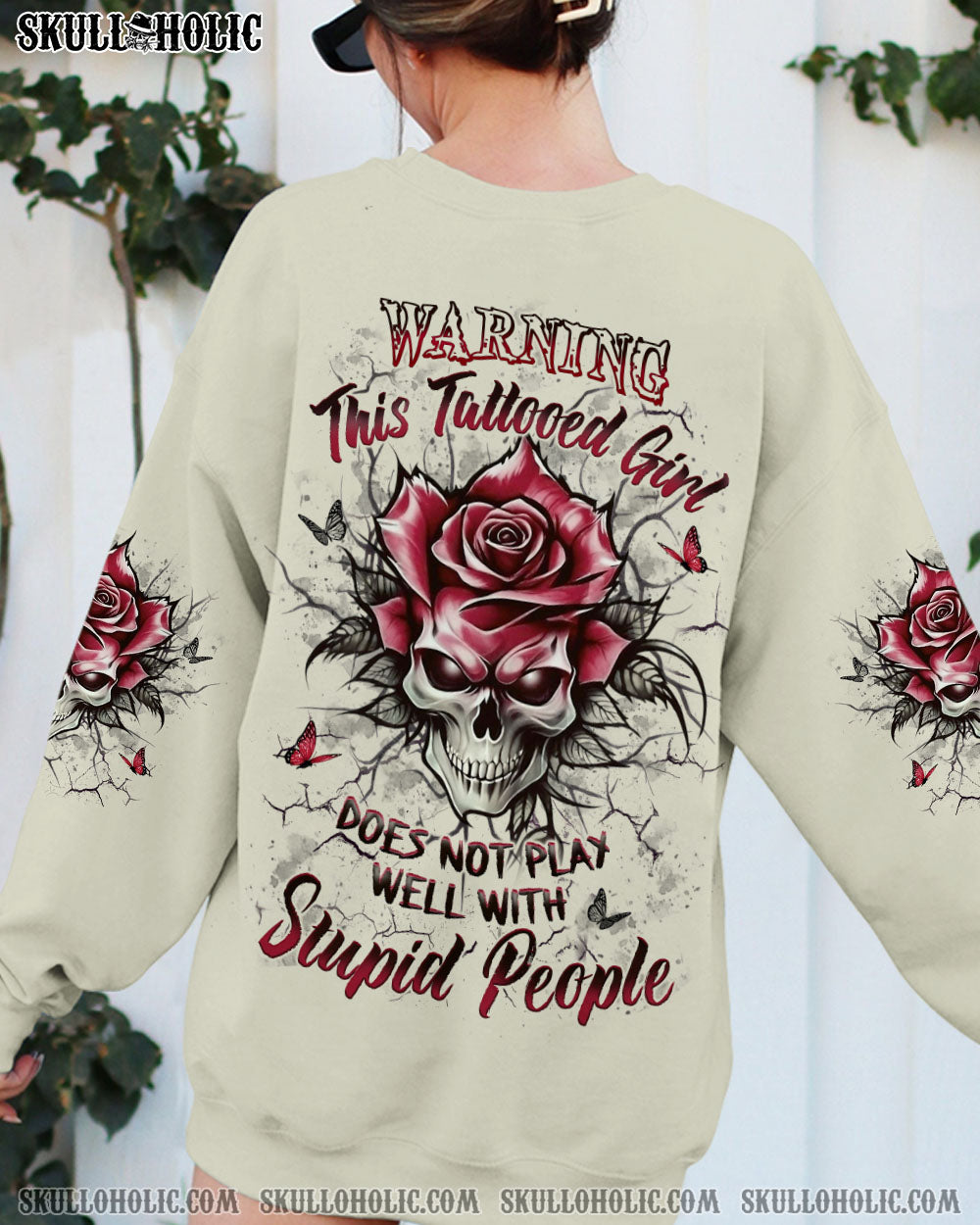 BLISSCORNERS WARNING THIS TATTOOED GIRL ALL OVER PRINT
