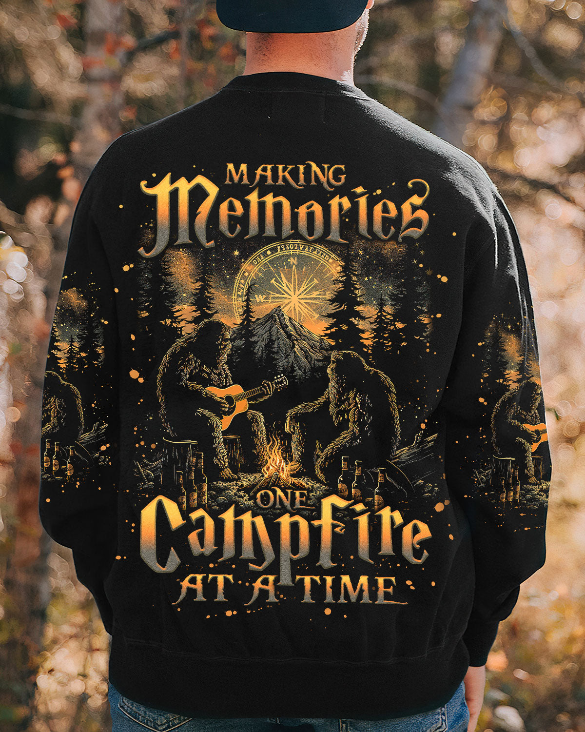 BLISSCORNERS MAKING MEMORIES ONE CAMPFIRE AT A TIME BIGFOOT ALL OVER PRINT