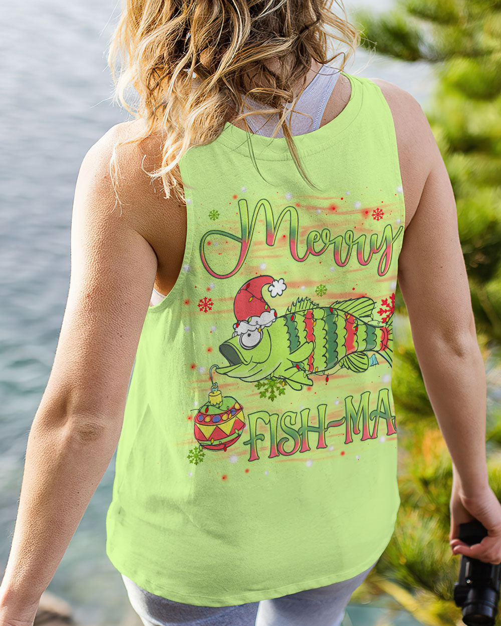 BLISSCORNERS MERRY FISH-MAS CHRISTMAS ALL OVER PRINT