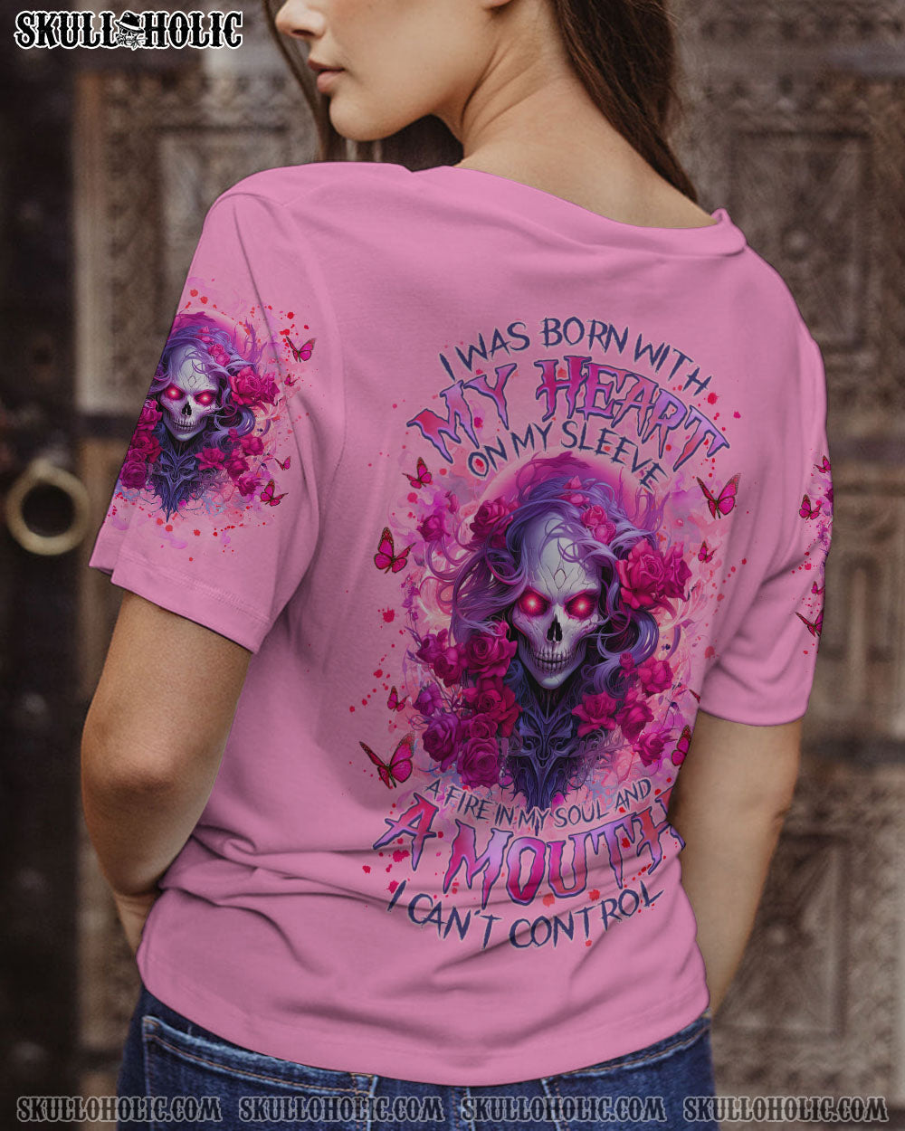 BLISSCORNERS DON'T LIKE ME FCK OFF PROBLEM SOLVED MESSY BUN SKULL ALL OVER PRINT