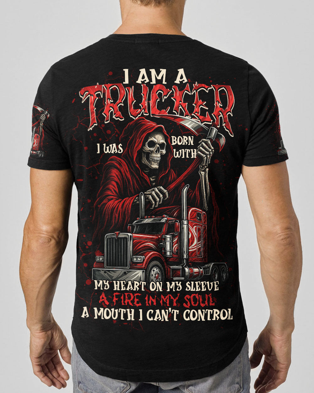 BLISSCORNERS I'M A TRUCK DRIVER AND A DAD ALL OVER PRINT