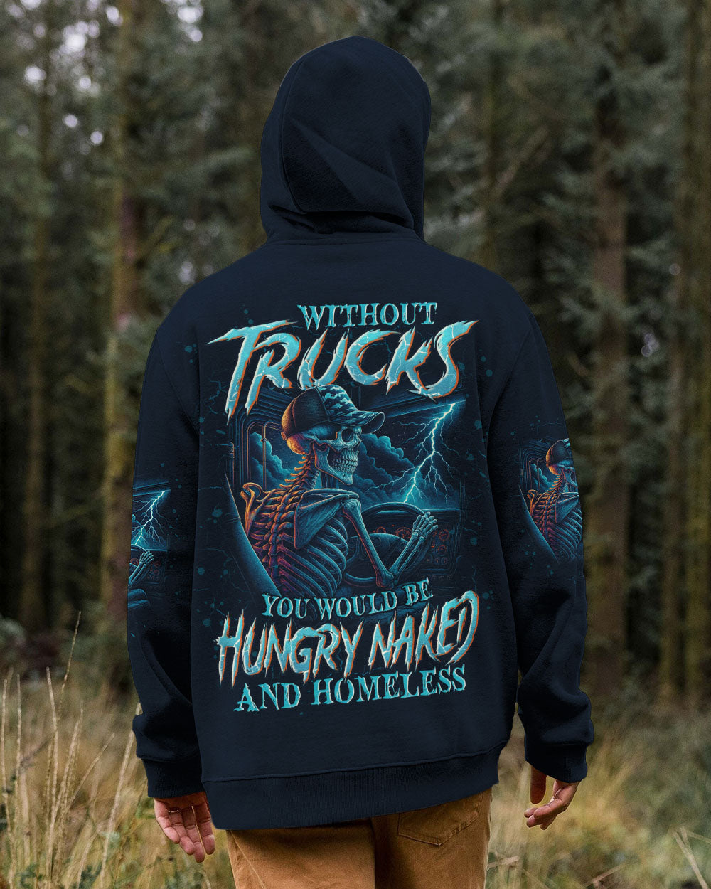 BLISSCORNERS I MAY BE OLD LINEMAN SKULL ALL OVER PRINT