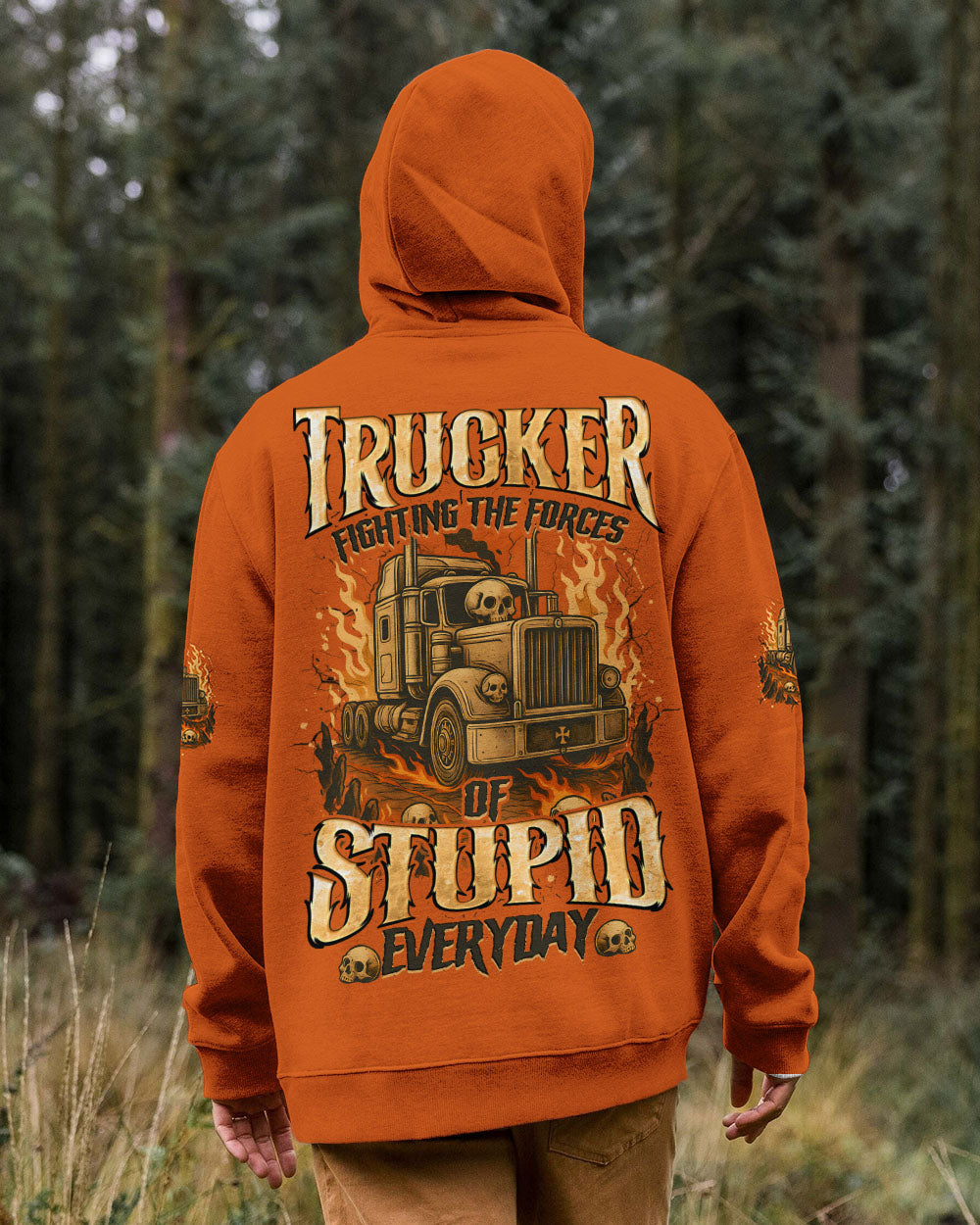 BLISSCORNERS REAL MEN BECOME TRUCKERS ALL OVER PRINT