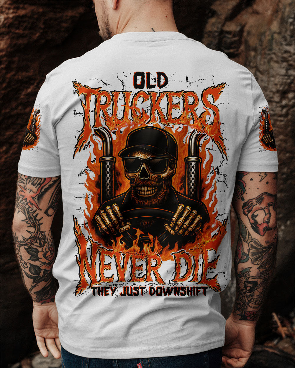 BLISSCORNERS I CLIMB HIGHER IN BOOTS LINEMAN SKULL ALL OVER PRINT