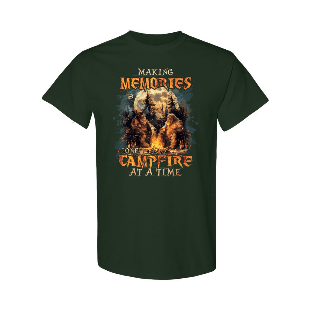 BLISSCORNERS MAKING MEMORIES ONE CAMPFIRE AT A TIME BIGFOOT COTTON SHIRT