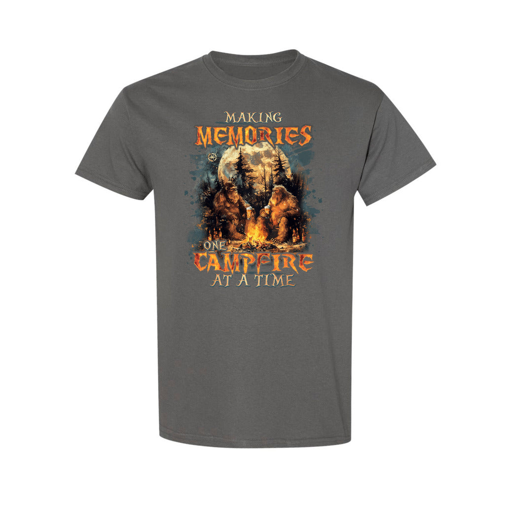 BLISSCORNERS MAKING MEMORIES ONE CAMPFIRE AT A TIME BIGFOOT COTTON SHIRT
