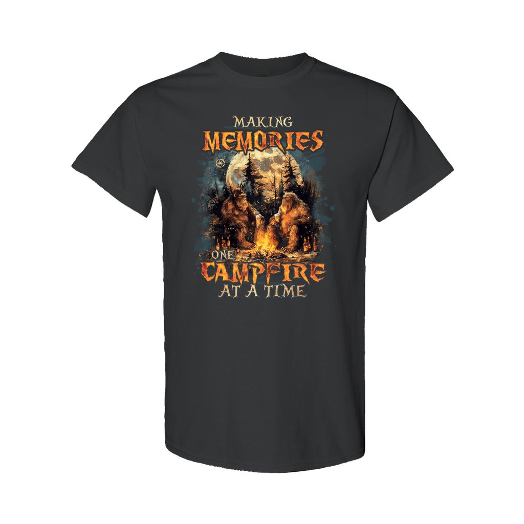 BLISSCORNERS MAKING MEMORIES ONE CAMPFIRE AT A TIME BIGFOOT COTTON SHIRT