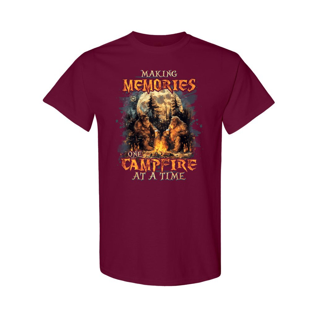 BLISSCORNERS MAKING MEMORIES ONE CAMPFIRE AT A TIME BIGFOOT COTTON SHIRT