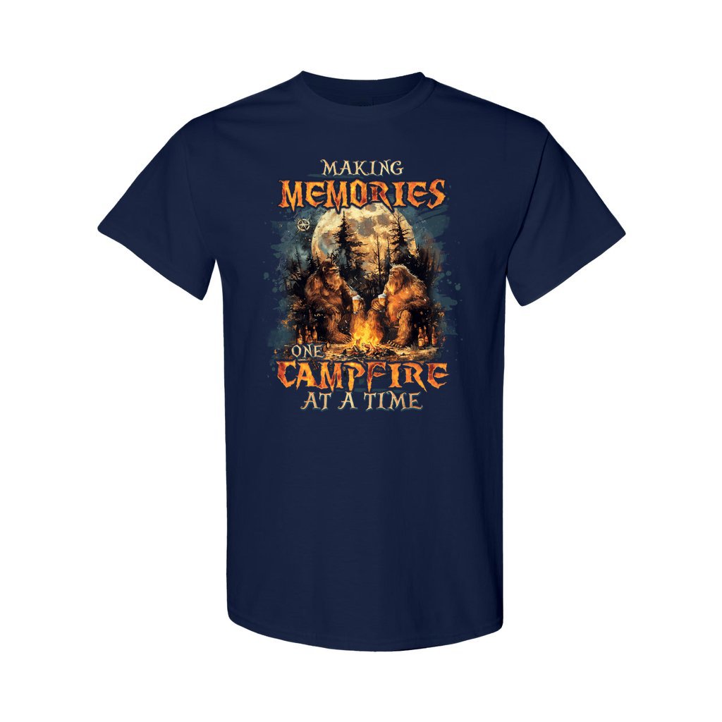 BLISSCORNERS MAKING MEMORIES ONE CAMPFIRE AT A TIME BIGFOOT COTTON SHIRT