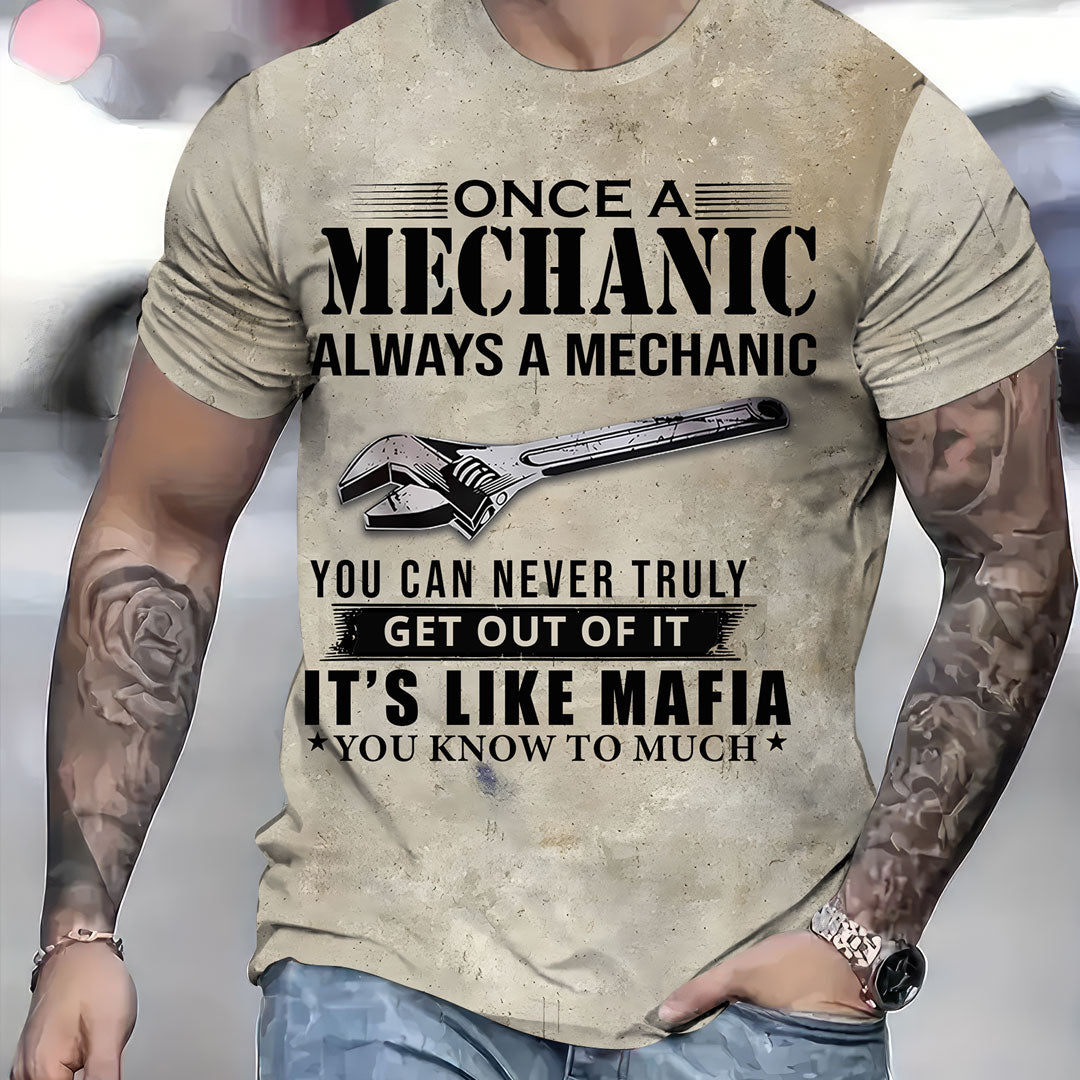 Blisscorners Vintage Once A Mechanic Always A Mechanic Shirt Funny Mechanic Unisex T Shirt