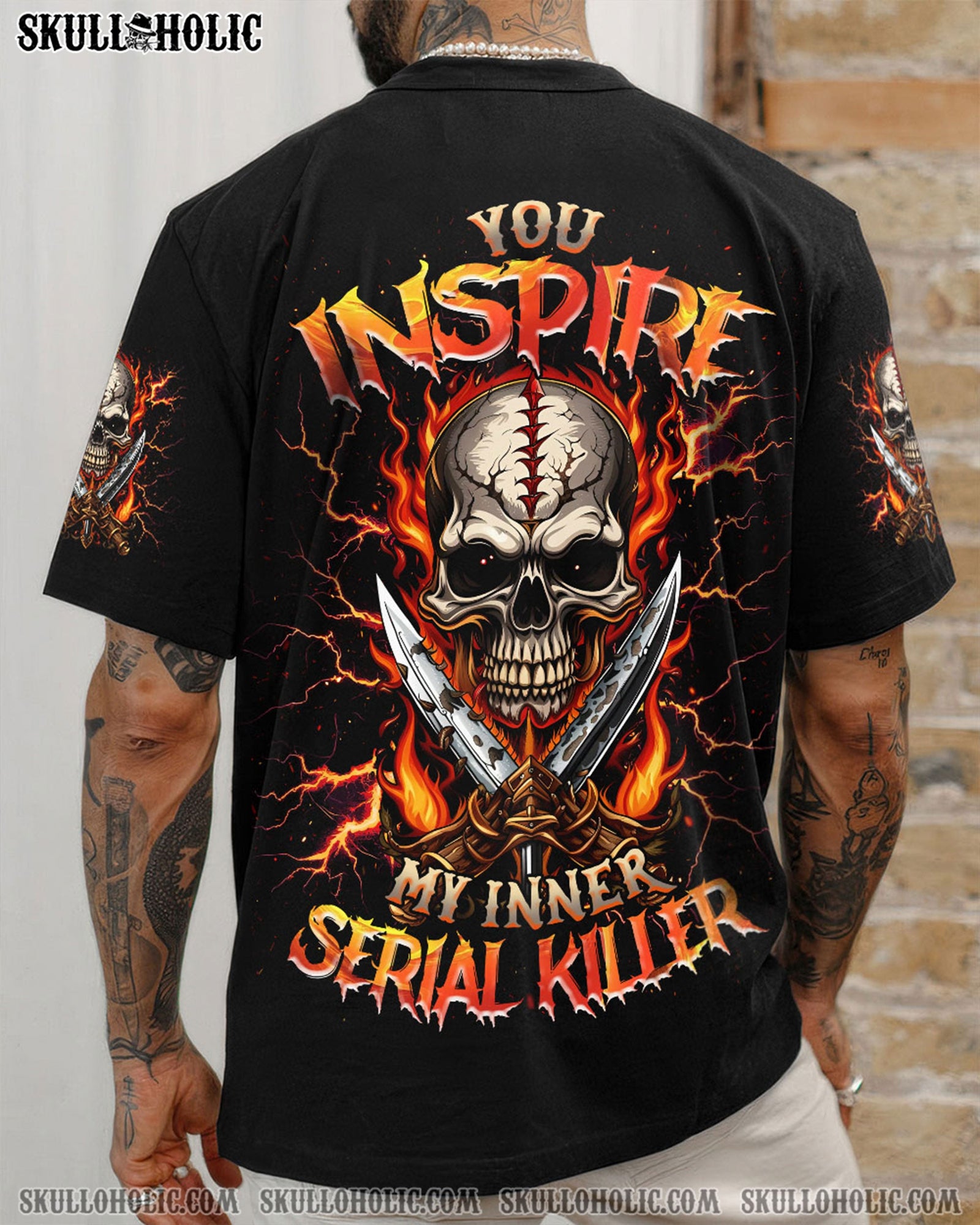 BLISSCORNERS YOU INSPIRE MY INNER KILLER SKULL ALL OVER PRINT