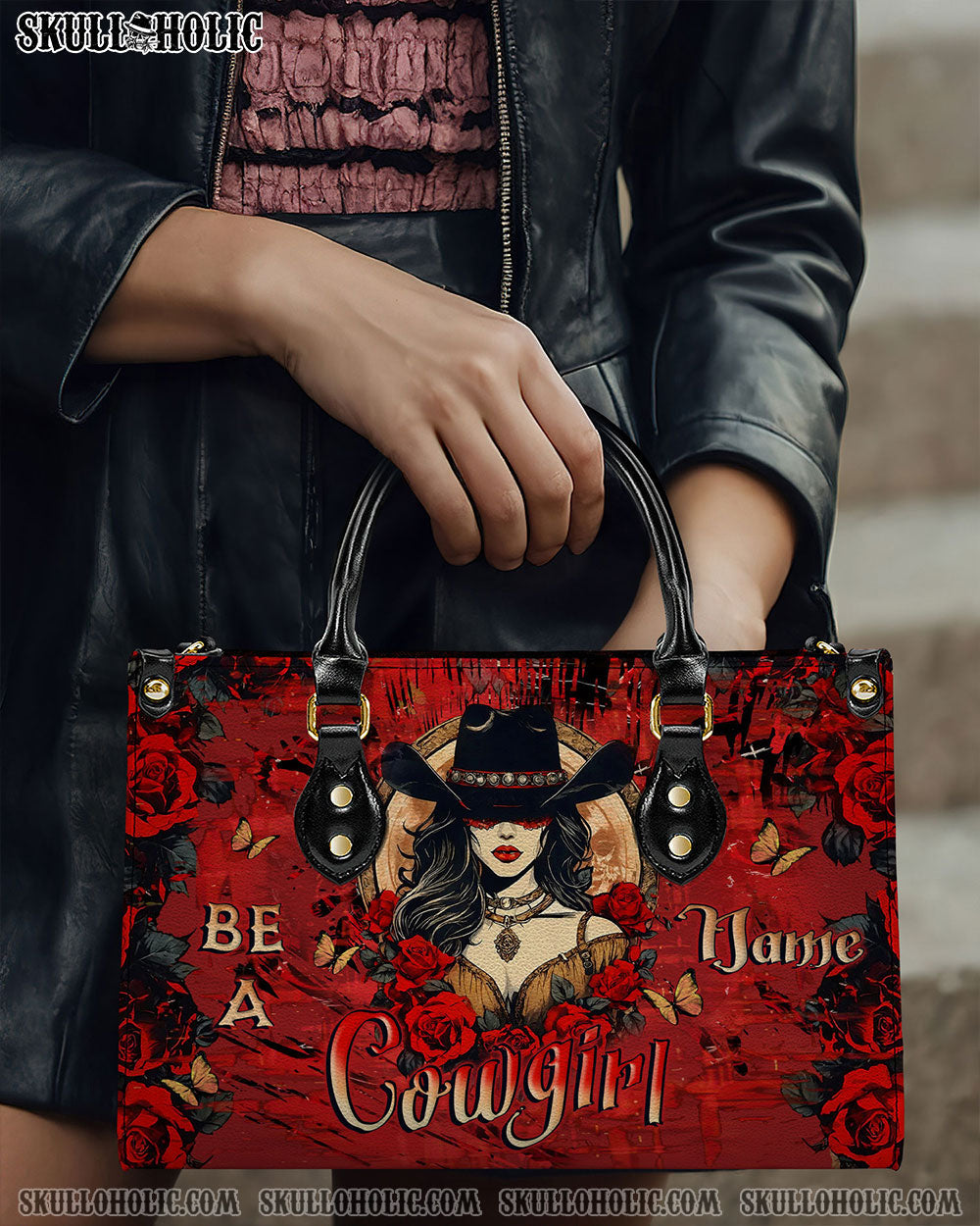 BLISSCORNERS BE A COWGIRL LEATHER HANDBAG