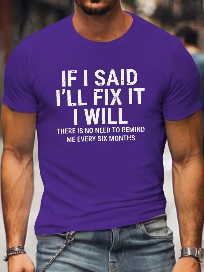 Blisscorners Funny Mechanic Shirt If I Said I'll Fix It I Will, Machine Lover Shirt, Diy Dad Gift, Mechanic T-shirt For Men
