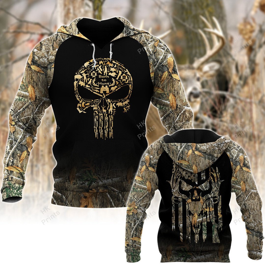 Blisscorners Skull Shape Hunting American Flag Camouflage Hunting Apparels