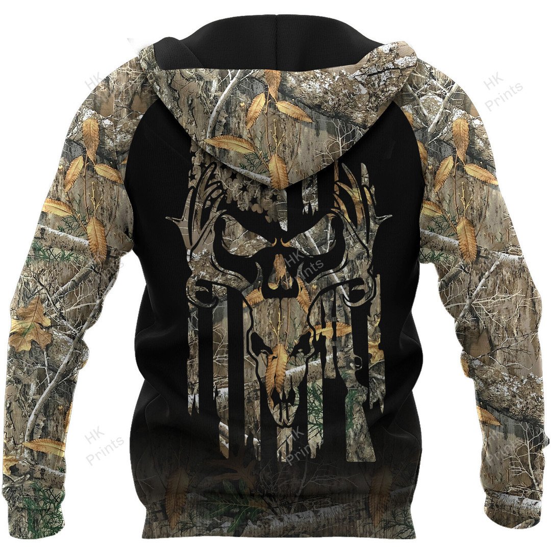 Blisscorners Skull Shape Hunting American Flag Camouflage Hunting Apparels