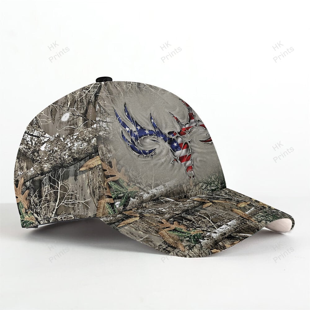 Blisscorners Ripped Deer American Flag Camouflage Hunting Apparels