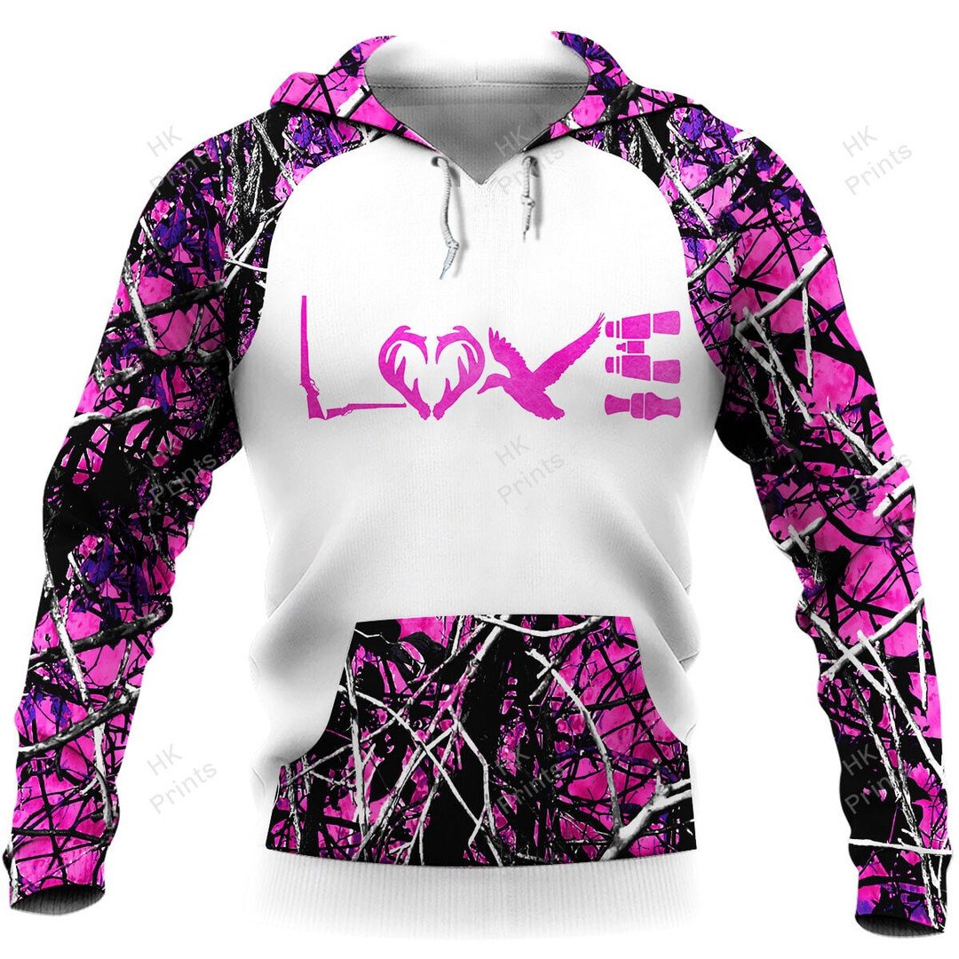 Blisscorners Pink Camouflage Country Girl Love Hunting Apparels
