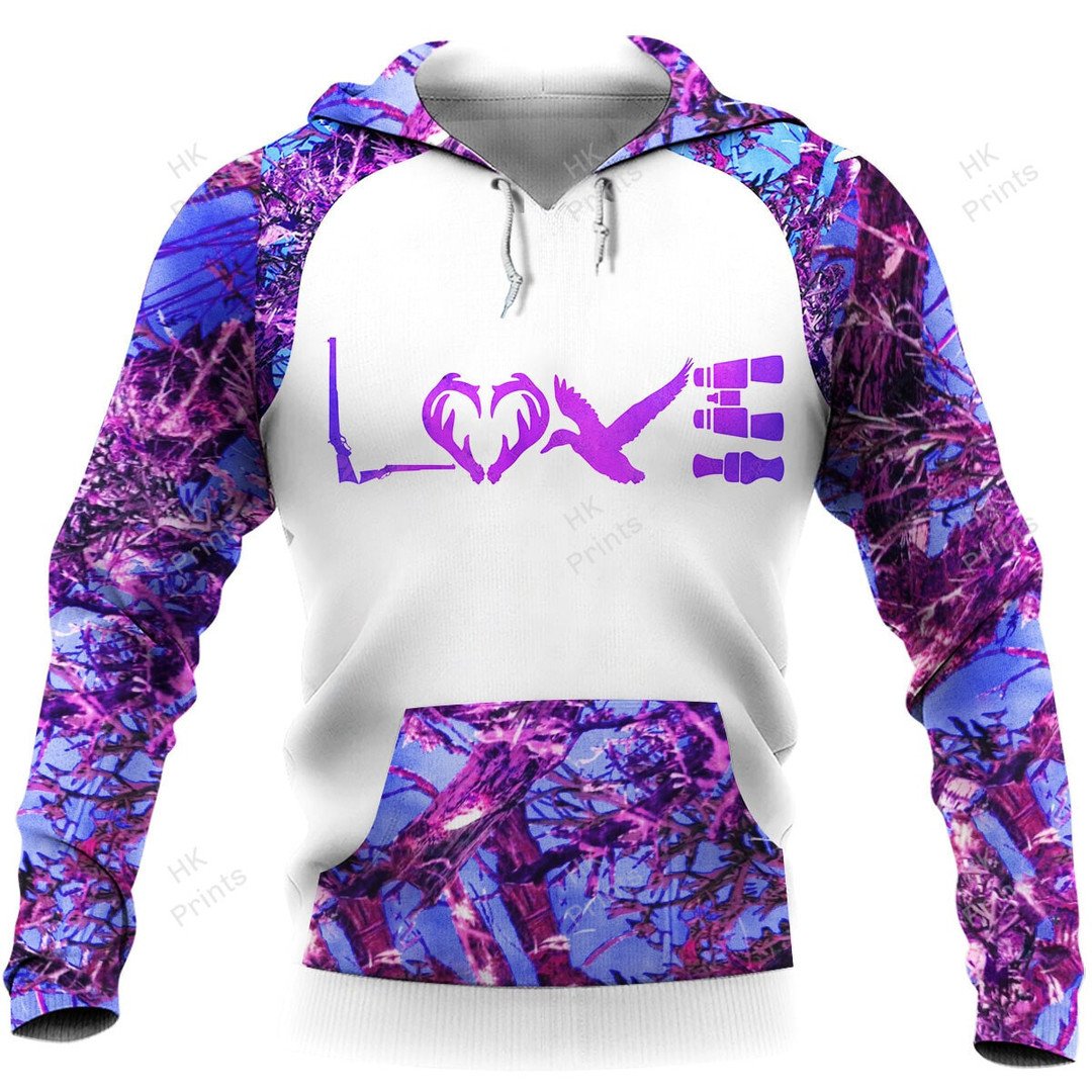 Blisscorners Purple Camouflage Country Girl Love Hunting Apparels