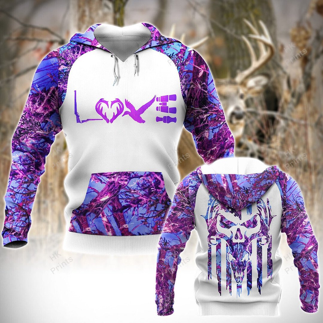 Blisscorners Purple Camouflage Country Girl Love Hunting Apparels