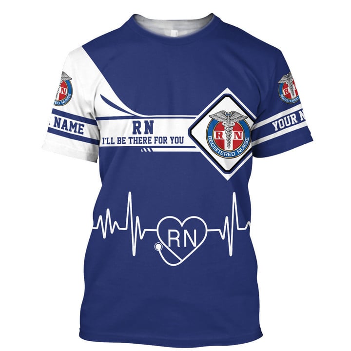Blisscorners Personalized 3D Printed Unique Nurse T Shirt, Outstanding Nurse Apparel