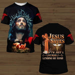 Blisscorners 3D All Over Print Jesus Saves I'm Just a Nurse Legend My Handing Shirt