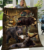 Blisscorners Hunting Season 3D Fleece Blanket