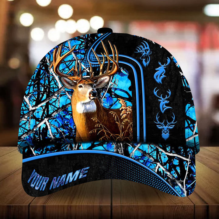 Blisscorners Beautiful Deer Hunting Camo Personalized Cap 3D