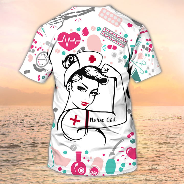 Blisscorners Never Underestimate A Nurse Who Does All Things Christ Tshirt, Nursing Custom Shirts, Nurse Personalized Name