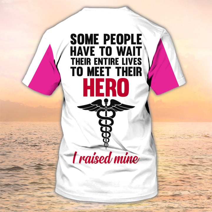 Blisscorners Nurse Mom Tshirt, Nursing Custom Shirts, Nurse Personalized Name, Funny Nurse Shirt