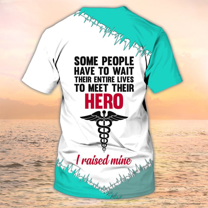 Blisscorners Nurse Mom Tshirt, Nursing Custom Shirts, Nurse Personalized Name, Funny Nurse Shirt