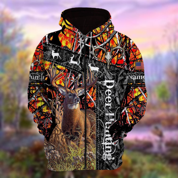 Blisscorners Personalized Name The Unique Hunting Multicolor