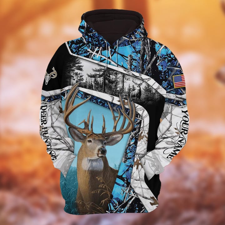 Blisscorners Personalized Name The Unique Hunting Hoodie & Zip Hoodie  Multicolor