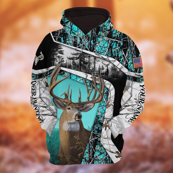 Blisscorners Personalized Name The Unique Hunting Hoodie & Zip Hoodie  Multicolor