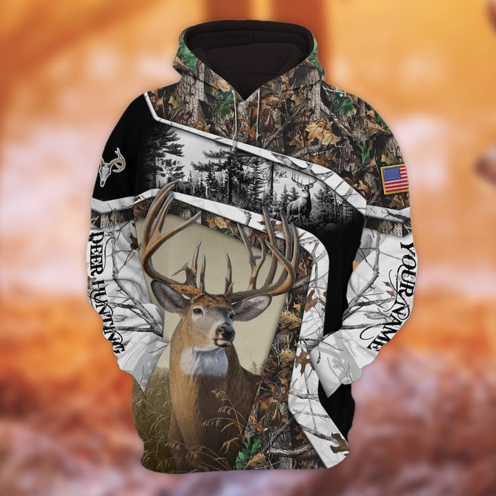 Blisscorners Personalized Name The Unique Hunting Hoodie & Zip Hoodie  Multicolor