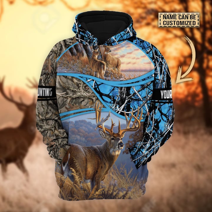 Blisscorners Personalized The Premium Deer Hunting Hoodie & Zip Hoodie  Multicolor