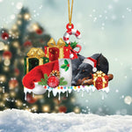 Blisscorners MALTIPOO1 MERRY CHRISTMAS HANGING ORNAMENT