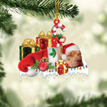Blisscorners CAVALIER KING CHARLES SPANIEL MERRY CHRISTMAS HANGING ORNAMENT