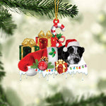 Blisscorners SHIBA INU MERRY CHRISTMAS HANGING ORNAMENT