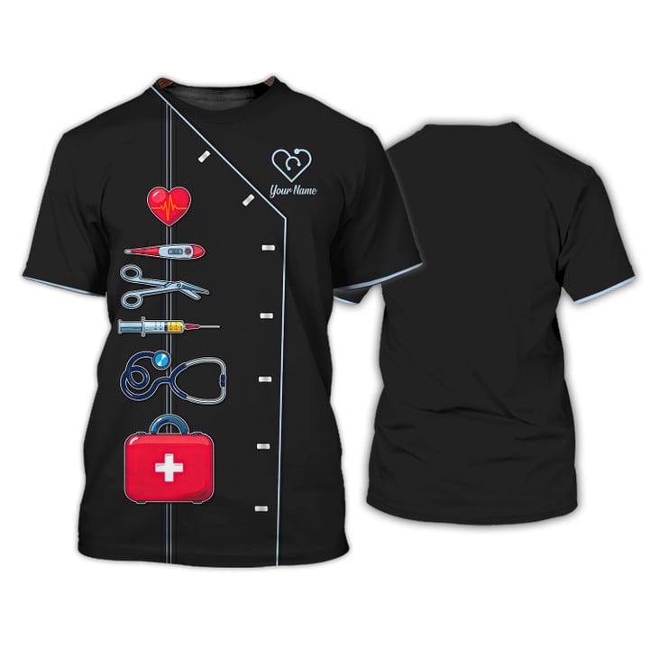 Blisscorners Nursing Tools T-shirt Custom Nurse Uniform Nurse, Nurse Shirt for Women