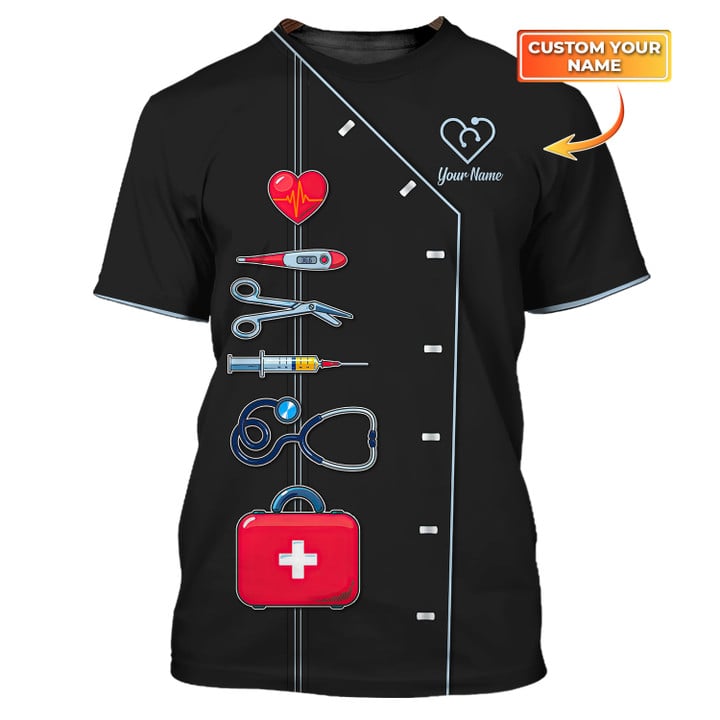 Blisscorners Nursing Tools T-shirt Custom Nurse Uniform Nurse, Nurse Shirt for Women