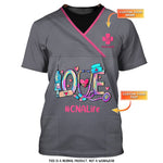 Blisscorners 3D All Over Print Pink Custom Nurse Uniform Nursing Tools 3D Shirts Nurse Tshirt