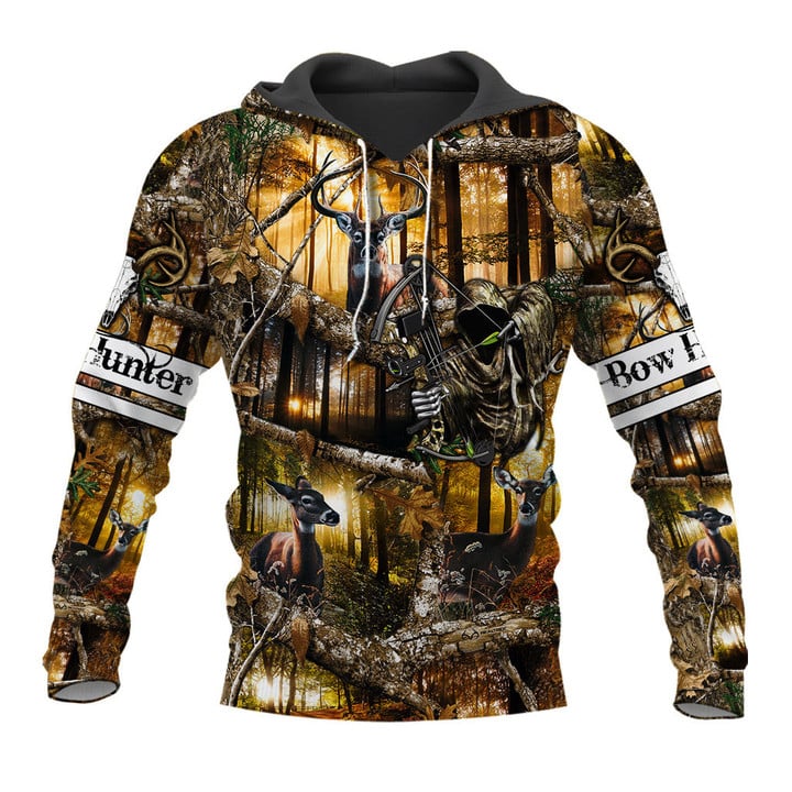 Blisscorners Deer Hunting Bow Hunter Customized Name 3D Shirts