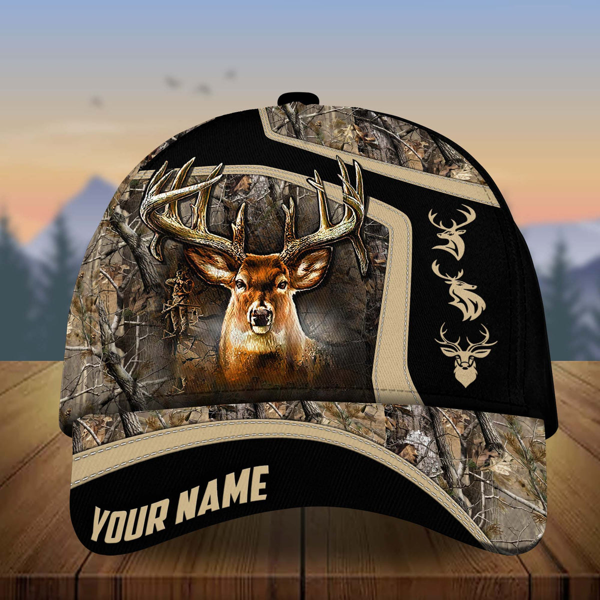 Blisscorners Premium Deer Hunting Collab Artist Classic Personalized Cap
