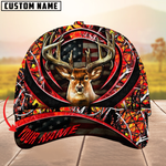 Blisscorners Premium The Best Of Flag Deer Arc Hunting Camouflage Pattern Multicolor Personalized Name 3D Cap
