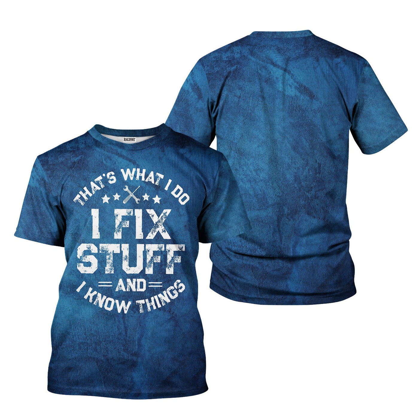 Blisscorners Vintage Mechanic Shirt That's What I Do I Fix Stuff And I Know Things T Shirt