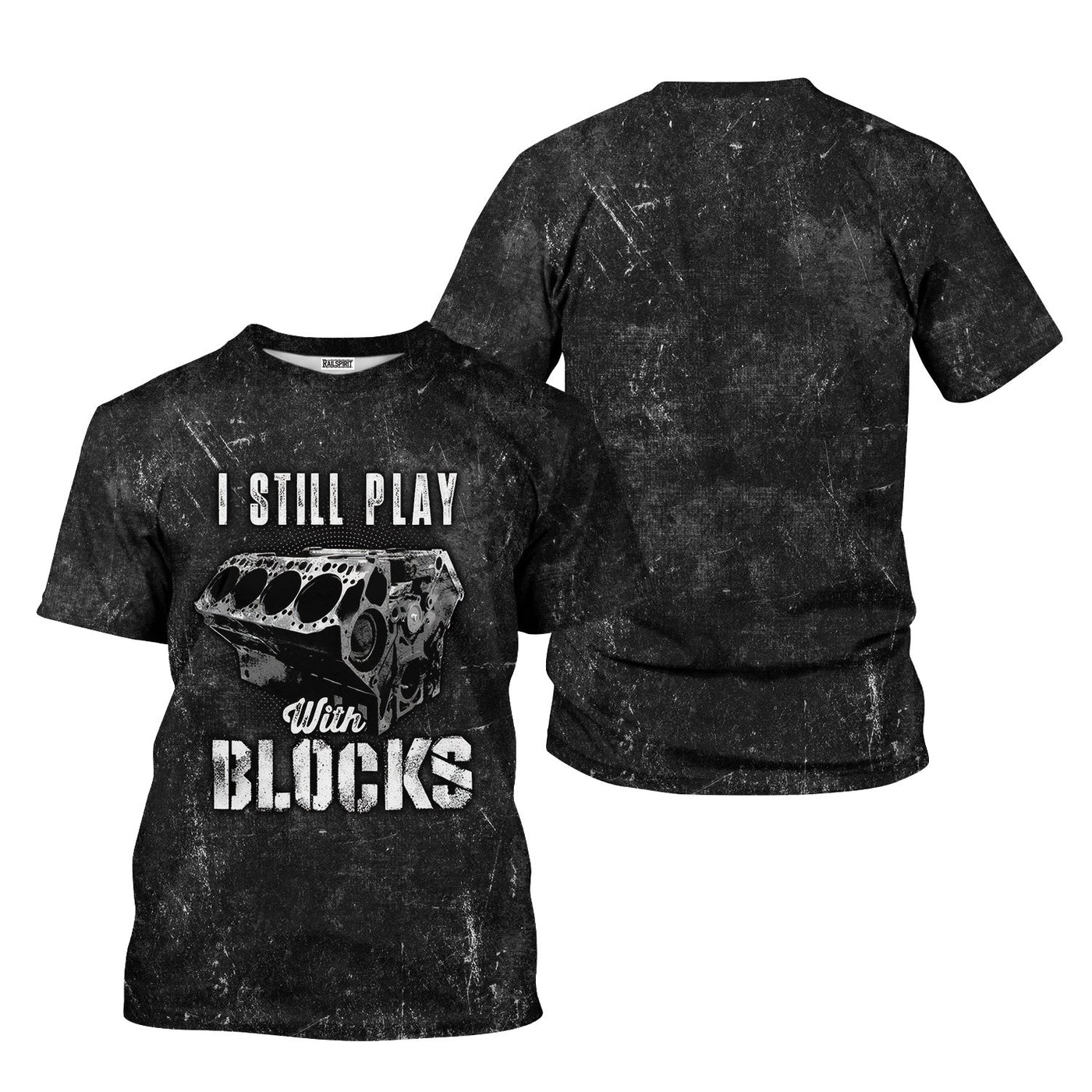 Blisscorners Vintage Mechanic Shirt I Still Play With Blocks T Shirt
