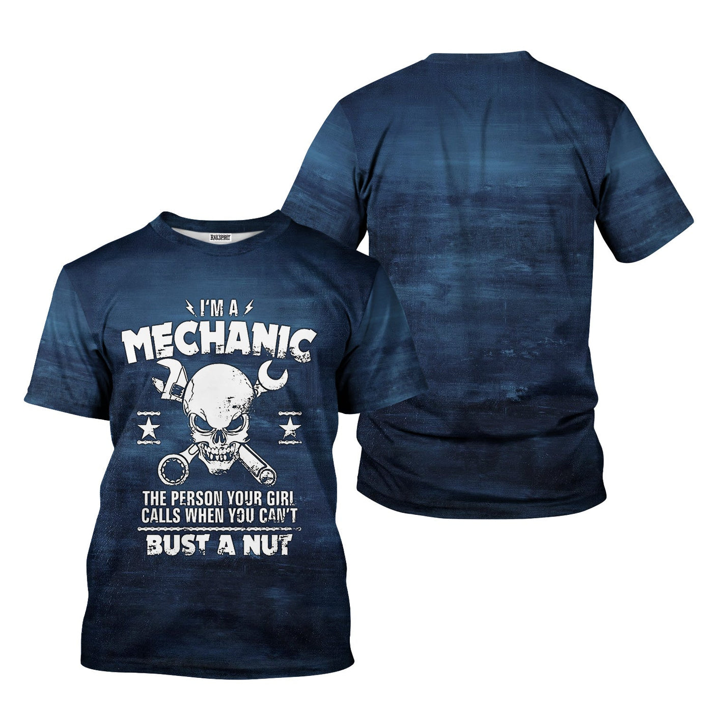 Blisscorners Vintage Mechanic Shirt I'm A Mechanic The Person Your Girl Calls When You Can't Bust a Nut T Shirt