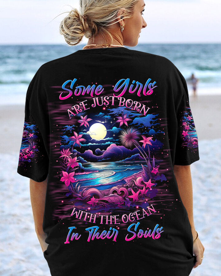 BLISSCORNERS SOME GIRLS ARE JUST BORN OCEAN ALL OVER PRINT