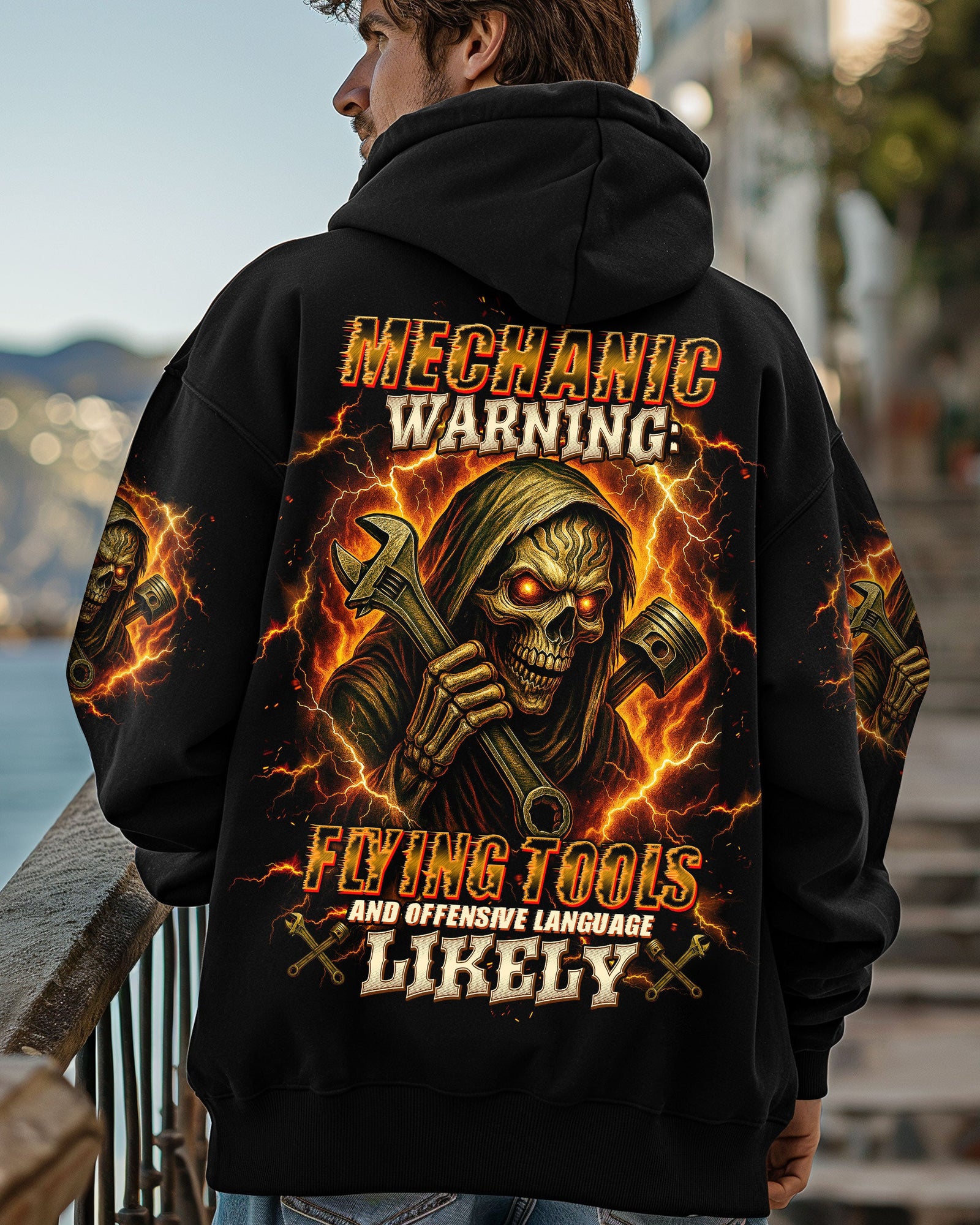BLISSCORNERS NEVER MESS WITH TRUCK DRIVER ALL OVER PRINT