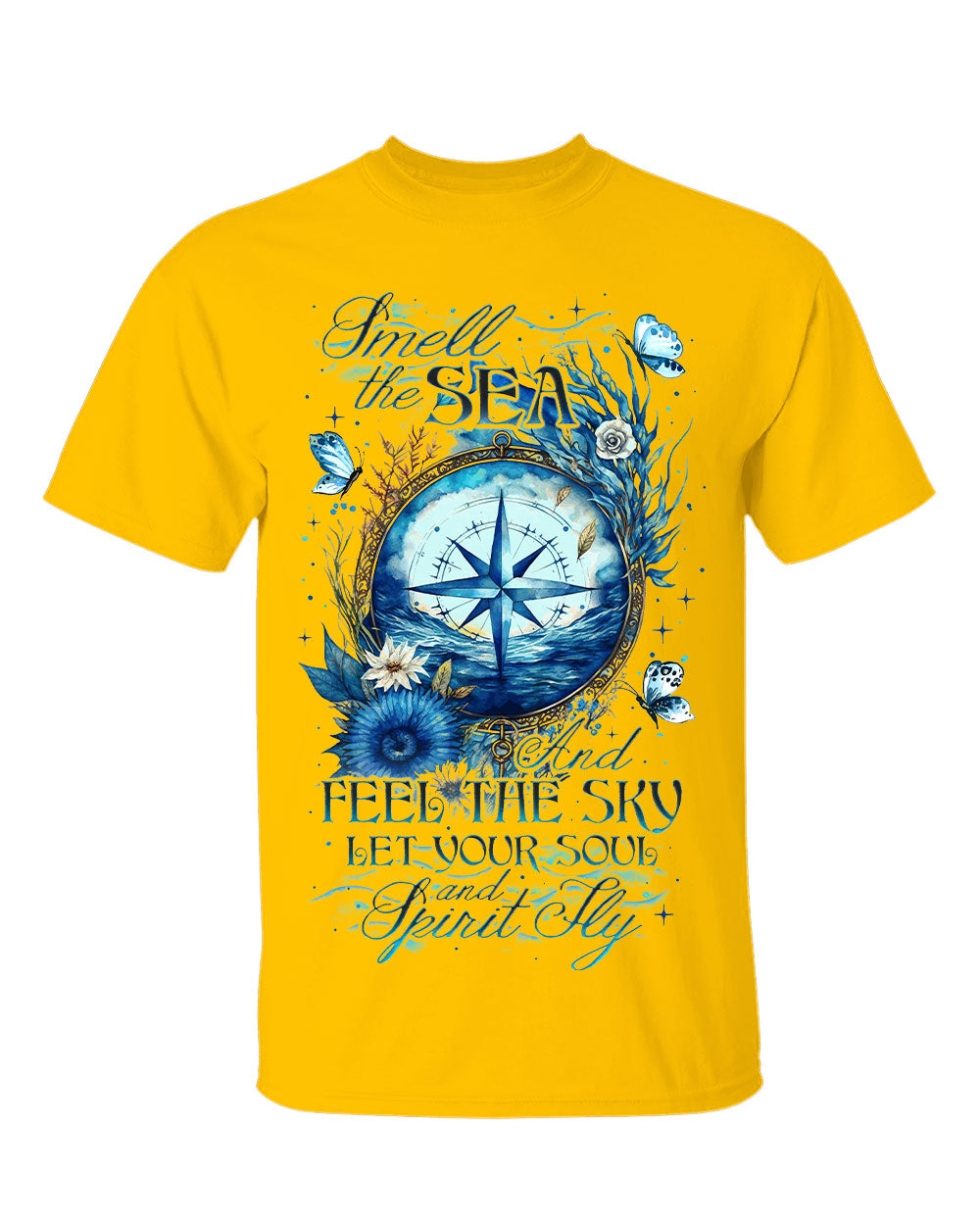 BLISSCORNERS SMELL THE SEA AND FEEL THE SKY COTTON SHIRT